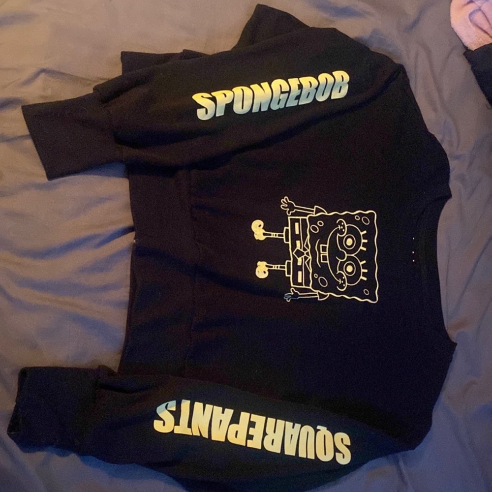 SpongeBob sweater cropped top